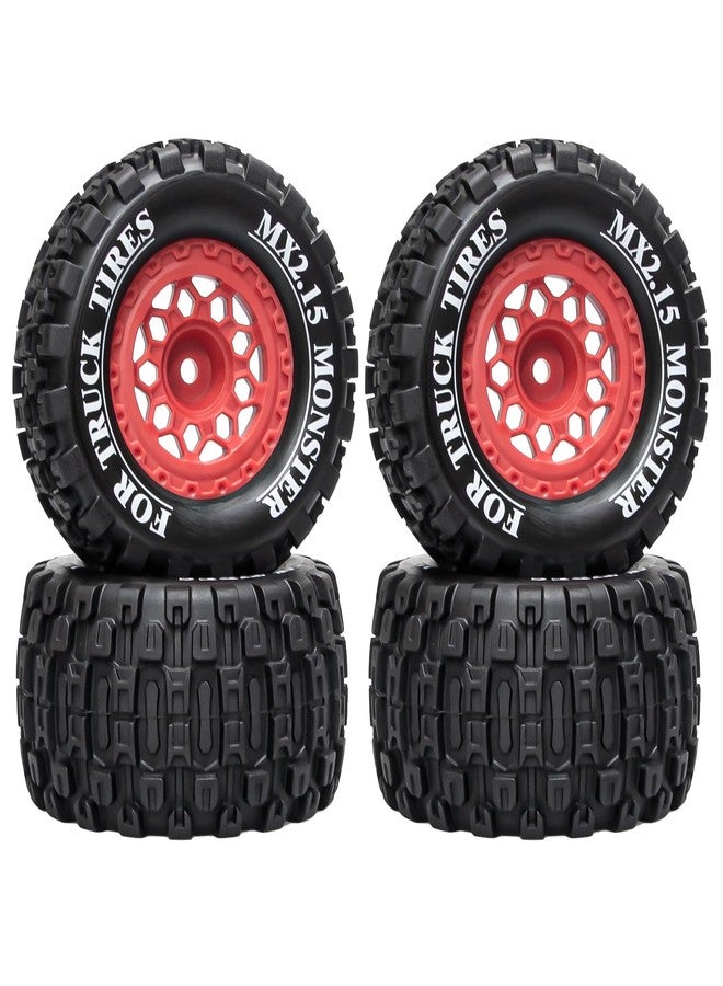 LRFHL 12mm Hex RC Wheel Tires for 1/16 Traxxas Mini Maxx 107154-1 Mini XRT VXL 108076-1 E-Revo Mini XRT MJX 16207 16210 16209 16208 HSP 94186 LOSI 1/18 Mini LMT RC Truck Tires Wheel Upgrade (4PCS) - Image 1